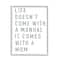 Stupell Industries Doesn't Come With Manual Mom Appreciation Phrase Grey Text in White Frame Wall Art